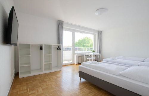 Tolstov Apartments - 1 or 3 Room Apartments with Balcony - 20 Min Messe DUS & Airport DUS - Foto 29