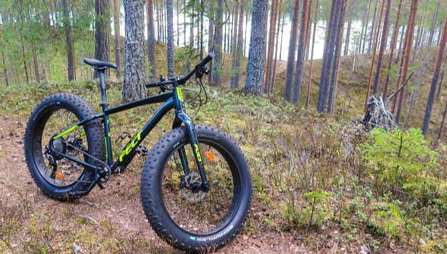 Una fat bike en Kuusa
