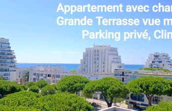 Le Sémaphore - appartement climatisé, grande terrasse vue mer - parking, wifi - Foto 1