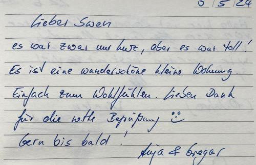 Modernes Appartement "ALTE MÄDCHENSCHULE", inkl Stellplatz, E-Bike Ladestation, Boxspringbett, Business, 2 Personen, gratis Kaffee und Tee, WLAN - Foto 31