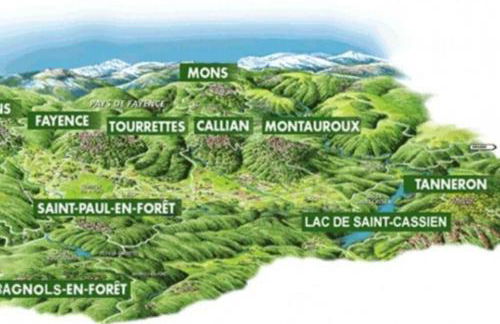 Villa climatisée, jardin, proche du Lac de St Cassien, Grasse, Fréjus, Cannes - Foto 39