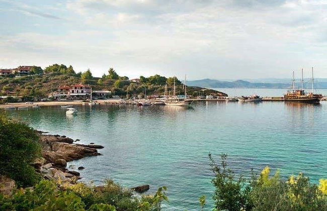 Balade en bateau pirate sur le lagon bleu de Chalcidique - Photo 3