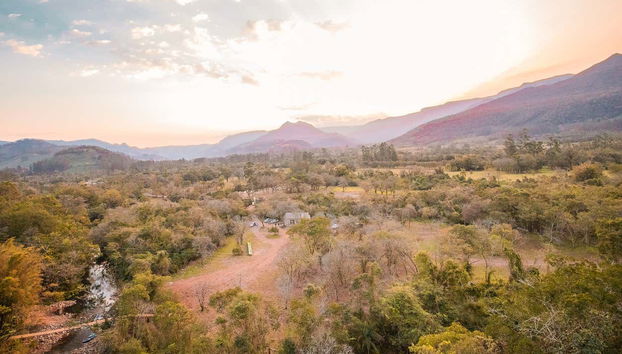 Beautiful views from the zipline