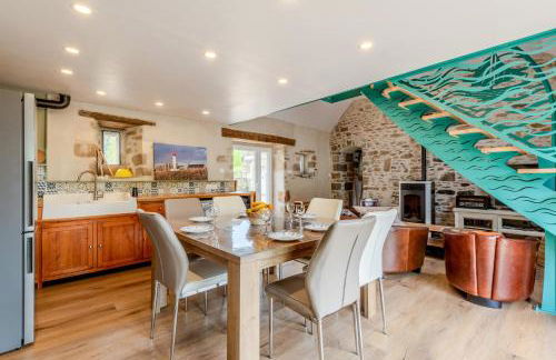 Le gîte de Saint Mathieu, longère pleine de charme au bout du monde ! jacuzzi extérieur vue sur la campagne, salle de billard - Photo 12