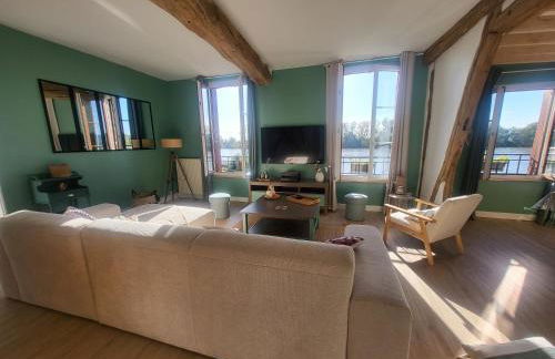 Le Cœur du Bien-être - Gîte grande capacité - 6 chambres - Superbe emplacement - Vue Seine - Décoration soignée - Coin touristique - Foto 14