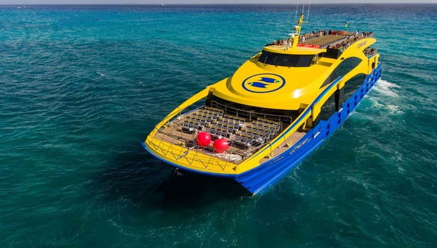 Ferry pendant la traversée