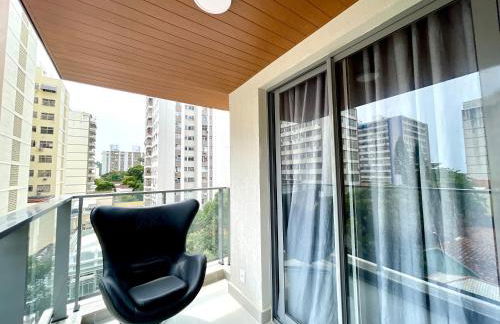 Apartamento Inteiro Novo Praia, 2 Varandas, Piscina e Vista Parcial MAC - Foto 48