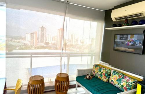 Apartamento completo com 3 SUÍTES - Piscina, Academia, Varanda Gourmet com uma vista privilegiada - Hospedagem à altura da COP30 - Foto 13