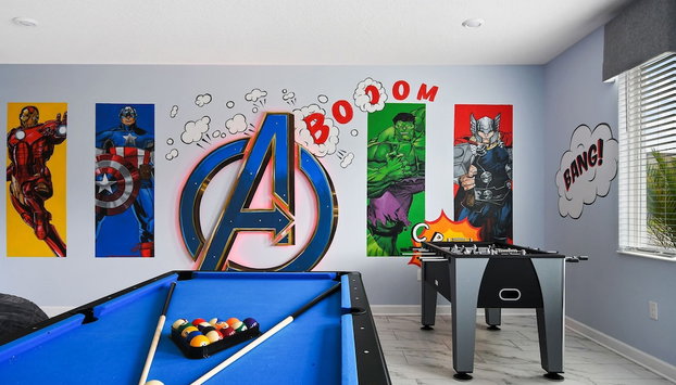 Home 9 Bed Themed Rooms Pool Storey Lake - Foto 5, Habitación