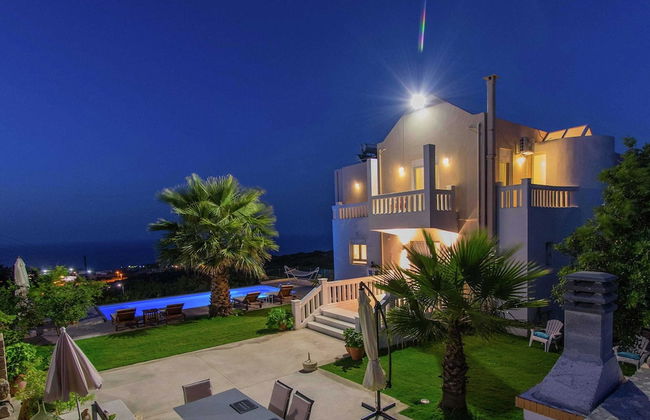 Infinity Pool Villa With Sea Views Near Rethymno City & Beach and Shaded BBQ - Foto 30