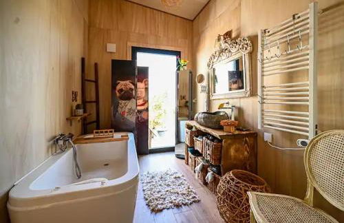 Nouveau ENVOUTEMENT près de GORDES Provence Maison entière neuve archi luxe écolo 4 pers parking privé - Foto 10