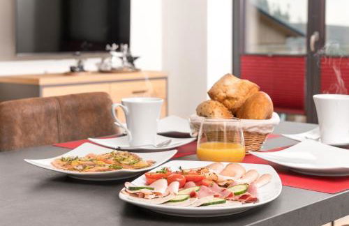 Ferienwohnung im Chaletstil Sonnenidyll 51 qm Wellness Fitness Sauna Bergrödelhof - Foto 7