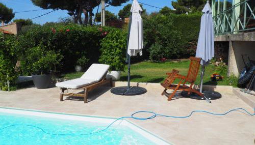 maison entièrement climatisée vue d'exception mer et rade de Marseille avec piscine 8 personnes - Foto 3, Garden view