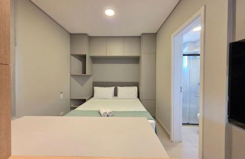 Flat novo e moderno, 4 pessoas ao lado do Paraguai - Foto 45