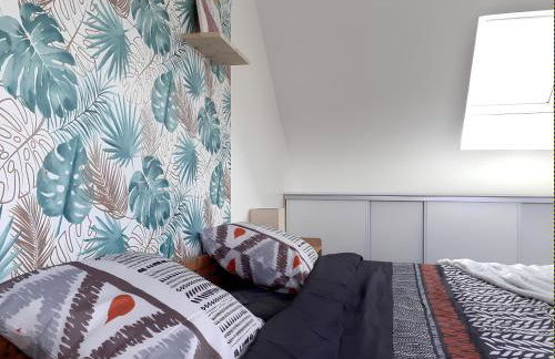 L'artistique, 4 lits, 2 chambres, stationnement gratuit, spacieux, atypique - Photo 15