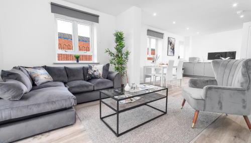 Stylish Apartment - 2 Bedrooms - Balcony - Parking - Netflix - Wifi - 7MC - Foto 2