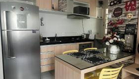 Apto completo com ar, Wi-Fi e garagem - Zona Leste - Foto 3, stove