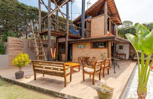 Casa de Hospedes Chalé Rustico com Banheira e Piscina Privativa a 1h de SP Espaço Totalmente Privativo - Foto 4