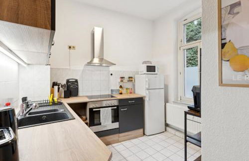 Larooms Halle - Apartment KU11 - 2 Schlafzimmer - 4 Betten - Waschmaschine & Trockner - Foto 16