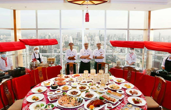 Cena en el Baiyoke Sky Hotel - Foto 3