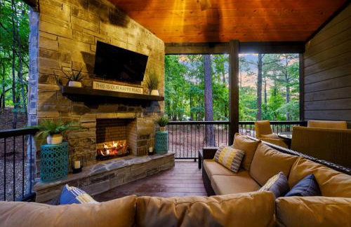 Romantic 1BR Cabin in Broken Bow HotTub, FirePit - Foto 31