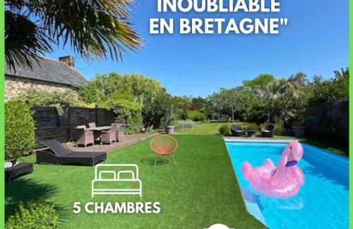 VILLA KER BLEUENN * 10 PERSONNES * PISCINE * SAUNA - Foto 1