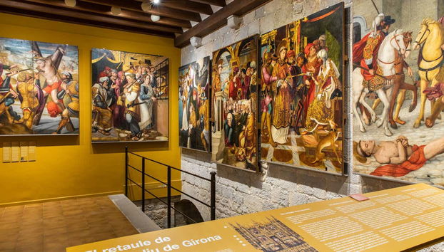 Une des salles du musée d'art de Gérone