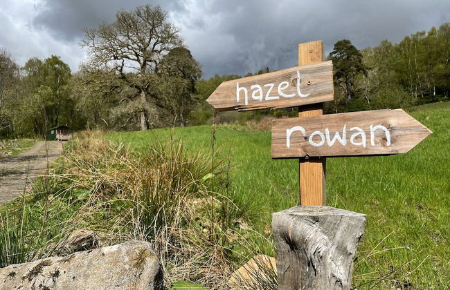 Cosy Woodland off Grid Shepherds Hut - Rowan - Foto 28