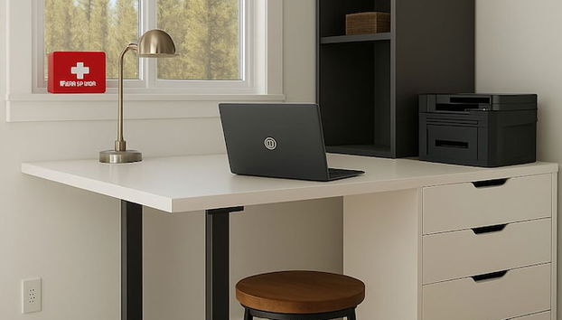 Mostrador de check-in y check-out