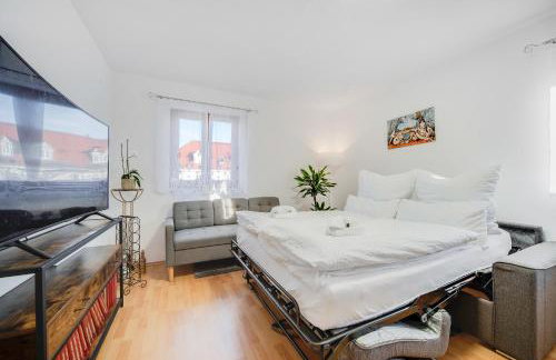 FEWO-LAVEES moderne zentrale FeWo nahe OMV Wacker Kliniken Burg -Eigener Eingang-Schlüsselloser Check in - Foto 12