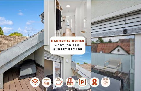 Harmonie Homes - Built in 2025 - High-Quality Beds & Linen - Full Kitchen - Fiber WiFi - 4K Smart TV - 2 Balconies - Elevator - Free Private Parking - Near Augsburg - 20 Min via Autobahn to Munich-West - Foto 44