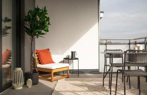 DWELLSTAY - Modernes Apartment I 55qm I 2 Zimmer I Küche I Bad I Terrasse I TV I WLAN - Foto 3