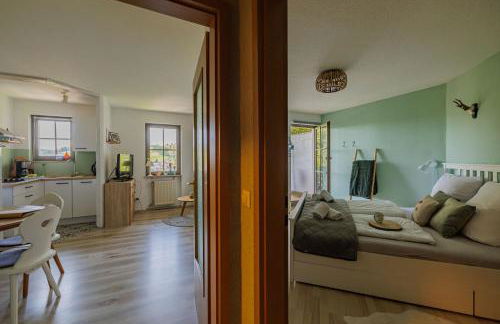 Fewo Herzgrün direkt an Wanderwegen mit traumhafter Aussicht Sauna E-Ladestation - Foto 13