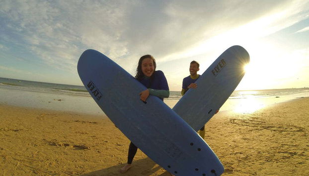 Atardecer en la playa