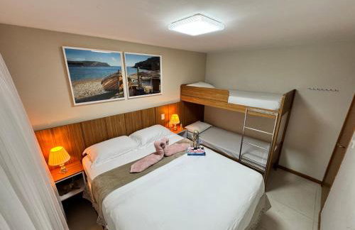 Magnífico APARTAMENTO de Charme - 3 quartos AR CONDICIONADOS SPLIT - Beira Mar, 2 banheiros, 2 Vagas Garagem, 4 Varandas, 2 Elevadores, Redes para Descanso, Wi-Fi, Air Fryer, Disney Plus, HBO Max, Cadeiras de Praia e Caixa Térmica - Photo 19