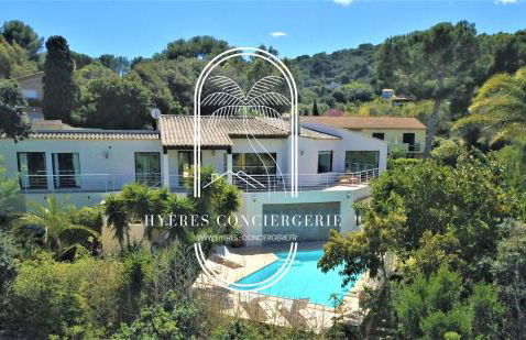 Villa l'Arbanaise vue mer piscine presqu'Ile Giens BY HC - Foto 34