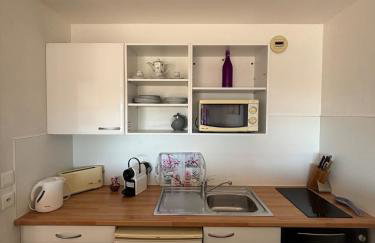 Grand studio climatisé, piscine, plage 5mn, parking gratuit - Foto 5