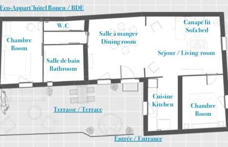 Eco-Appart'hôtel Rouen - BDE - Photo 38