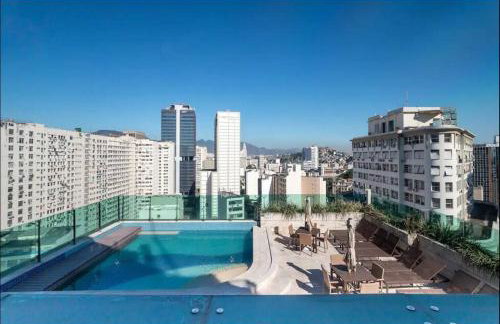 Apartamento completo e moderno com ar condicionado e piscina no centro do RIO - Foto 7