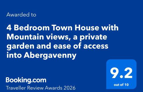Cosy 4 Bedroom Town House with Mountain views, Private garden and ease of access into Abergavenny - Foto 2