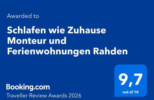 Schlafen wie Zuhause Monteur und Ferienwohnungen Rahden - Foto 2