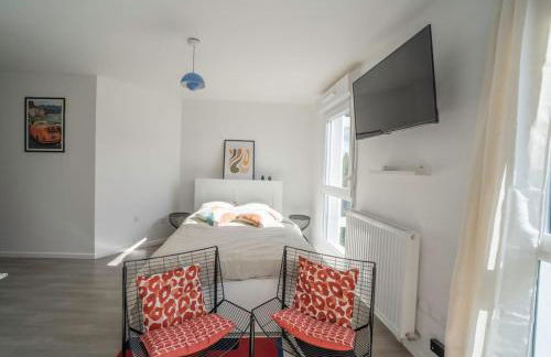 Suite POP 92 proche gare, stade de France, Parking - Foto 22