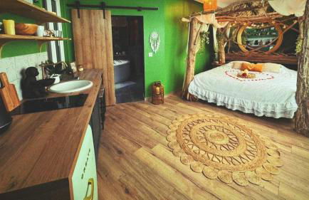 La jungle insolite, SPA, Écran cinéma, Lit à baldaquin king size, day use, 10 min centre - Foto 2