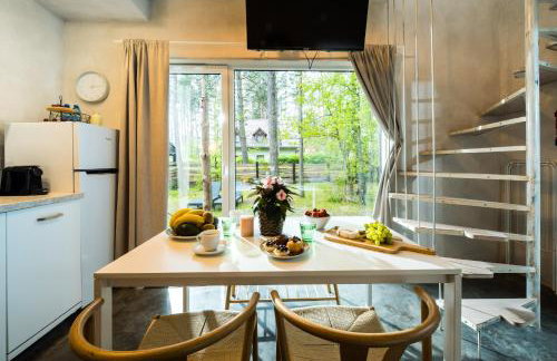 Domek lubiana180 WABI SABI w lesie jacuzzi sauna kominek - drewno w cenie pobytu - nad jeziorem Kaszuby pieski tylko do 10kg za dodatkową opłatą - Foto 33