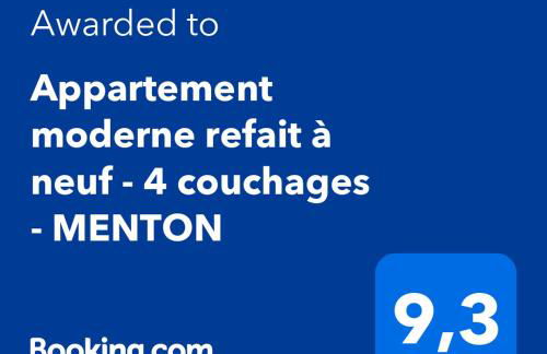 APPARTEMENT MODERNE - CONFORT - CLIMATISATION - MER - SOLEIL- Menton - Foto 10