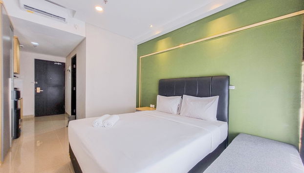 Homey And Minimalist Studio At Patraland Amarta Apartment - Foto 5, Habitación