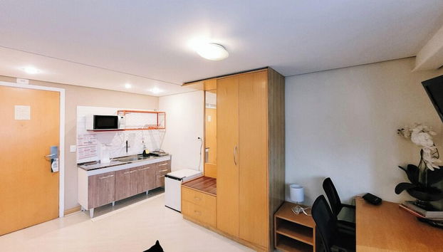 Studio Ibirapuera com piscina - Foto 4, Zona de estar