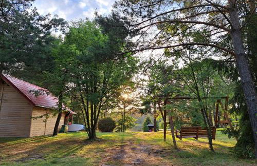 Domki przy jeziorze z prywatną plażą w Borach Tucholskich Pensjonat Alicja wczasy z dziećmi nowe luksusowe domki na skraju jeziora i lasu - Foto 21