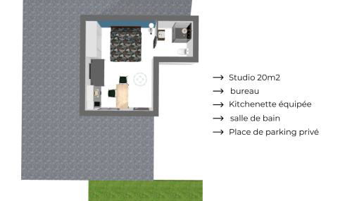 Montino - Studio 5 min du circuit - Parking - Wifi - Foto 2