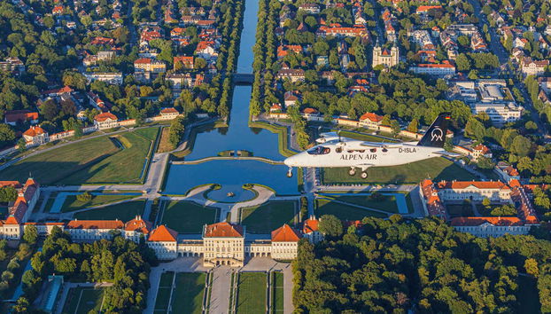 Palazzo di Nymphenburg visto dall'alto